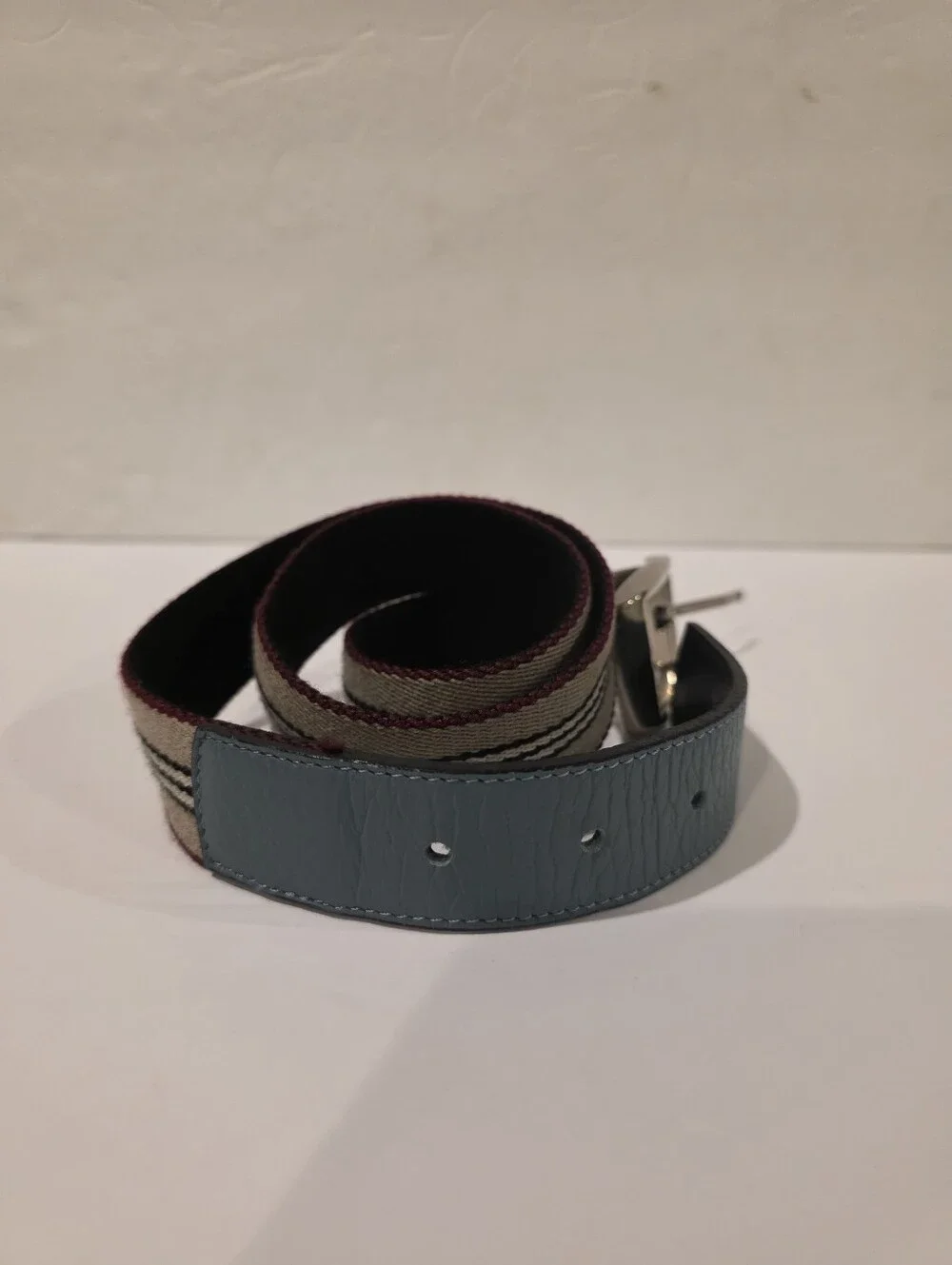Burberry polished silver